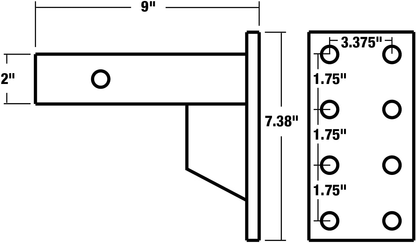 RT PM87 - Pintle Hook Mount Plate