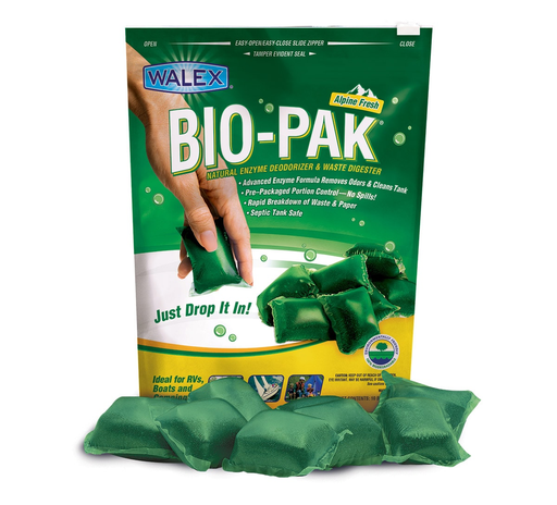 Walex PPSGB - Bio-Pak Natural Enzyme Holding Tank Deodorizer & Waste Digester (50-pack)
