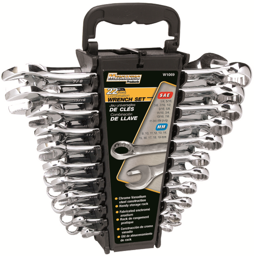 Performance Tools W1069 - 22 Piece Wrench Set