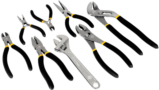 Performance Tools PTW1704 - 8 Piece Pliers & Adjustable Wrench Set