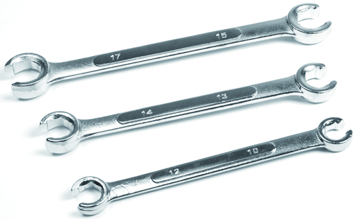 Performance Tools PTW350M - 3-Piece Flare Nut Wrench Set - Metric