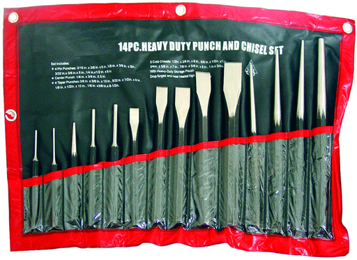 Grip RDEP14 - Punch and Chisel Set - 14 Pieces