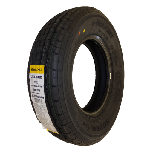 RT RDG25-700-568 -  Satin Black Mite 13x5 Alloy Wheel & Tire ST175/80R13 LRC