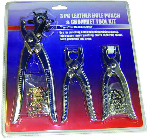 Grip RDLP3 - Leather Hole Punch Set - 3 Pieces