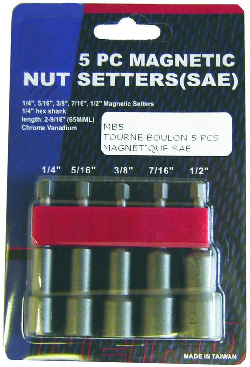 Rodac RDMB5 - Magnetic Nut Driver Set of 5 Pieces