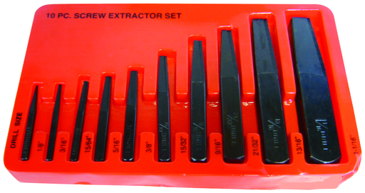 Rodac RDYF1021 - Screw Extractor Set - 10 Pieces