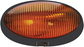 Optronics RVPL7AB - RV Camper Amber Oval 12v Porch Utility Light Black with Switch