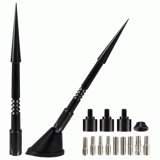 6" REPLACEMENT ANTENNA MAST ANODIZED BLACK