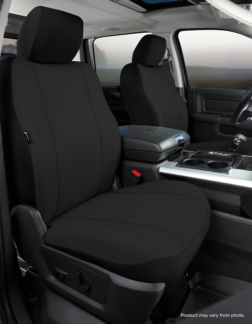 FIA® • SP88-34 BLACK • Seat Protector • Polyester custom fit truck seat covers for the heavy industrial user • Chevy Express / Savana 16-23