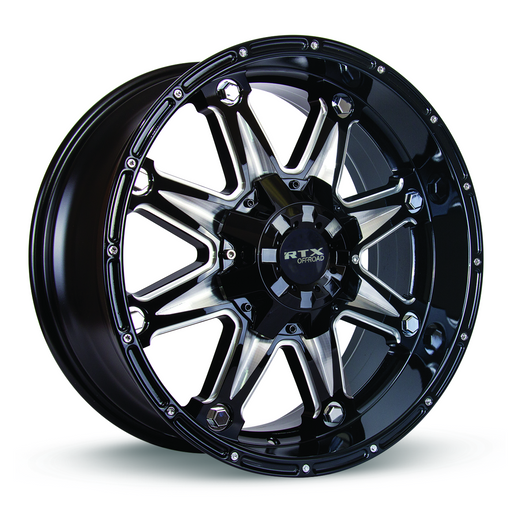 RTX® (Offroad) • 081856 • Spine • Black with Milled Spokes • 17x9 5x135/139.7 ET0 CB87.1