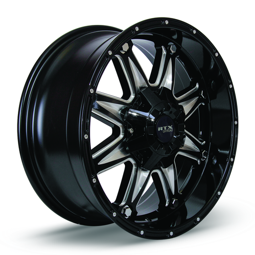 RTX® (Offroad) • 081862 • Spine • Black with Milled Spokes • 18x9 6x135/139.7 ET10 CB87.1