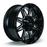 RTX® (Offroad) • 081860 • Spine • Black with Milled Spokes • 18x9 5x127/139.7 ET15 CB78.1