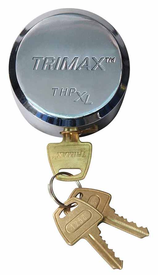 Trimax THPXL-AL SV - "Hockey Puck" Internal Shackle Trailer Door Lock - Rekeyable - Silver