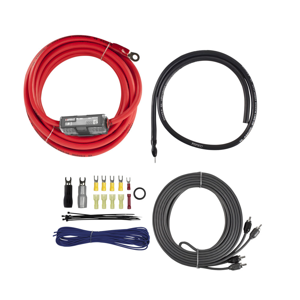 Metra V8-AK4 - v8 4 AWG Amp Kit - 1500 W with RCA Cable