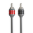 Metra V8R3 - RCA v8 Series 2-Channel Audio Cable - 3 FT