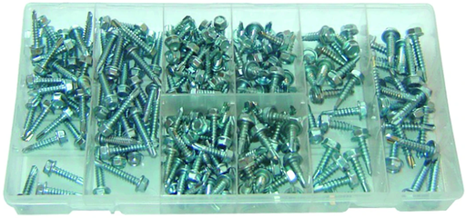 Rodac RDMS200 - Self-Drilling Metal Screw Assortment - 200 Pieces