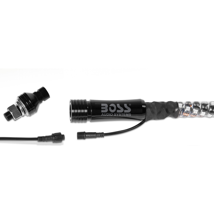 Boss WP6 - 72 Inch 360° RGB Led Wrapped Whip