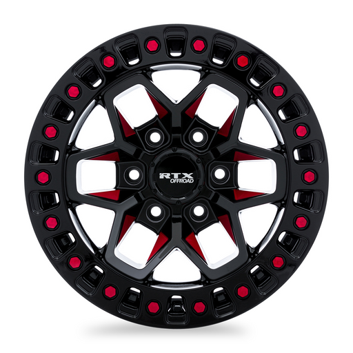 RTX® (Offroad) • 082932 • Zion • Black Milled Red • 18x9 6x139.7 ET0 CB106.1