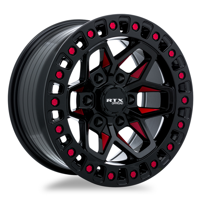 RTX® (Offroad) • 082930 • Zion • Black Milled Red • 17x9 6x139.7 ET0 CB106.1
