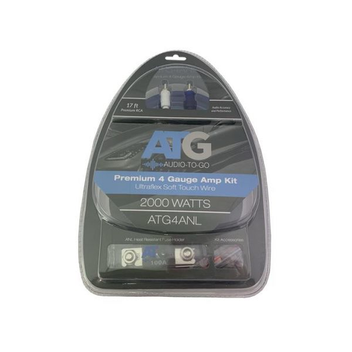 ATG ATG4-ANL - ATG Audio 4 Gauge Soft-Touch Amp Kit w/  ANL Fuseholder