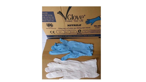 RT GL001-M - 9" Blue Superior Nitrile Gloves Powder Free (Box of 100) M Size