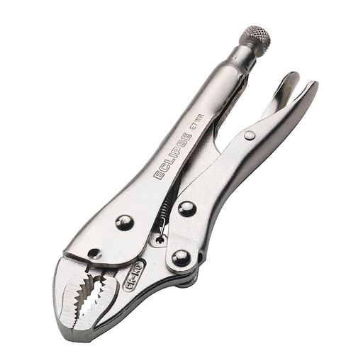 Eclipse E7WR - Curved Jaw Locking Pliers with Wire Cutters, Chrome Molybdenum Steel, 7-Inch Size, 1-1/2-Inch Jaw Capacity
