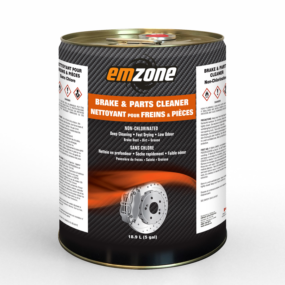 Emzone 44140 - Non-Chlorinated Brake & Parts Cleaner 18.9L Pail with Pull-Up Spout