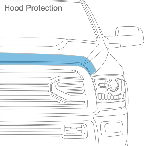 AVS® • 25121 • Bugflector II • Dark Smoke Hood Shield • Chevrolet Silverado 1500 14-15