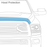 AVS® • 20296 • Carflector • Dark Smoke Hood Shield • Hyundai Elantra 11-14