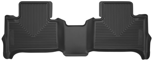 Husky Liners® • 53231 • X-Act Contour • Floor Liners • Black • Second Row • Chevrolet Colorado 2015-2020