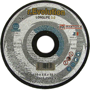 Extreme Abrasives RD70114 - Cutting Disc 5"x.045"x7/8" Type 27 (A46-N-BF)