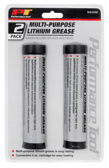 Performance Tools W54206 - 2 Multi Purpose Lithium Grease 3 oz